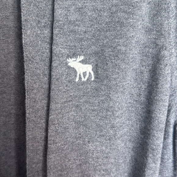 Abercrombie & Fitch Gray Long Line Open Cardigan Size XL - Picture 3 of 5